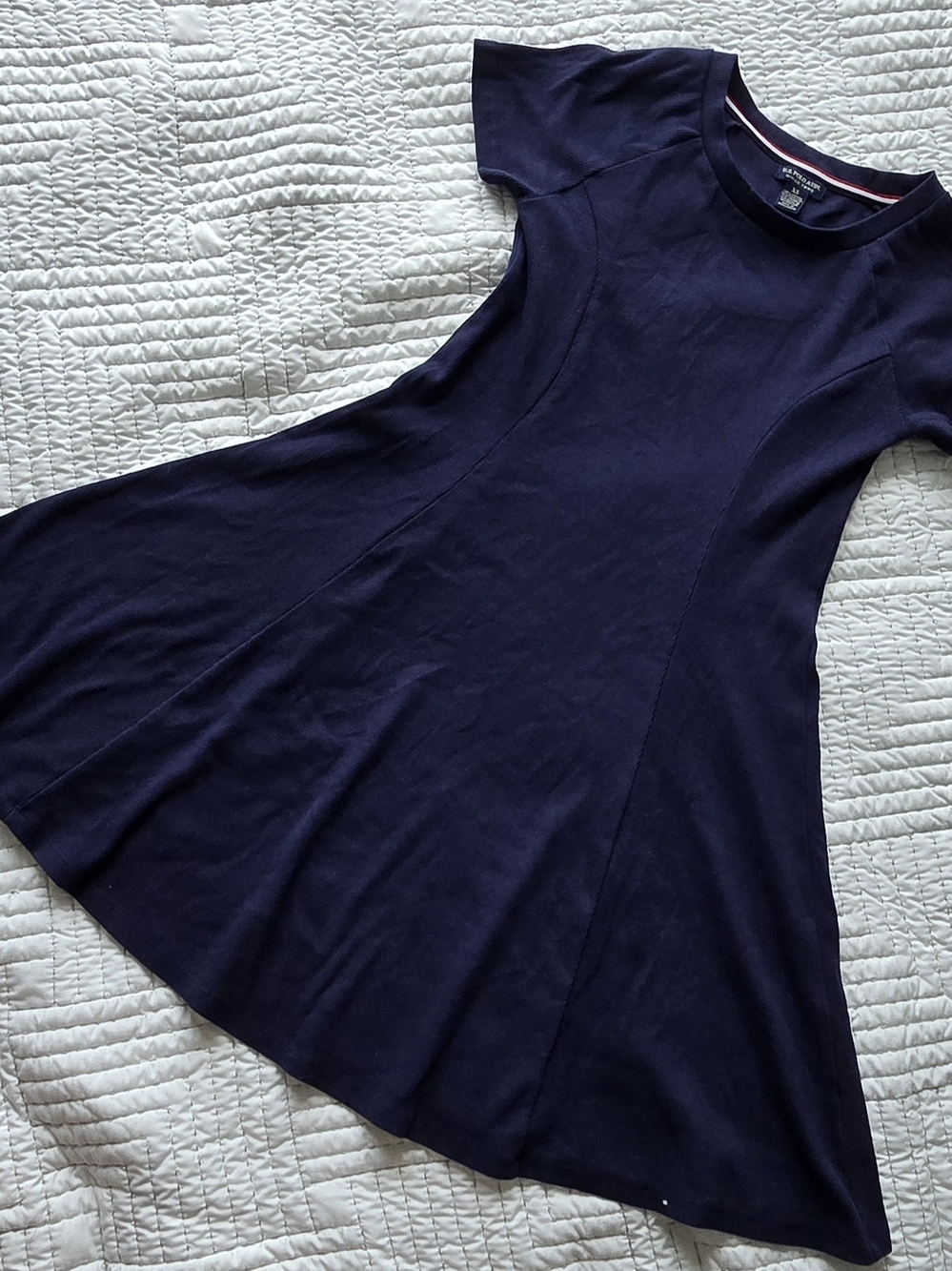 U.S. Polo Assn. Navy Fit-and-Flare Mini Dress